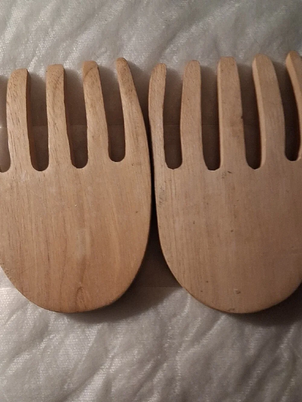 Alaska Salad and Pasta Pals Wooden Serving Forks - Natural Wood